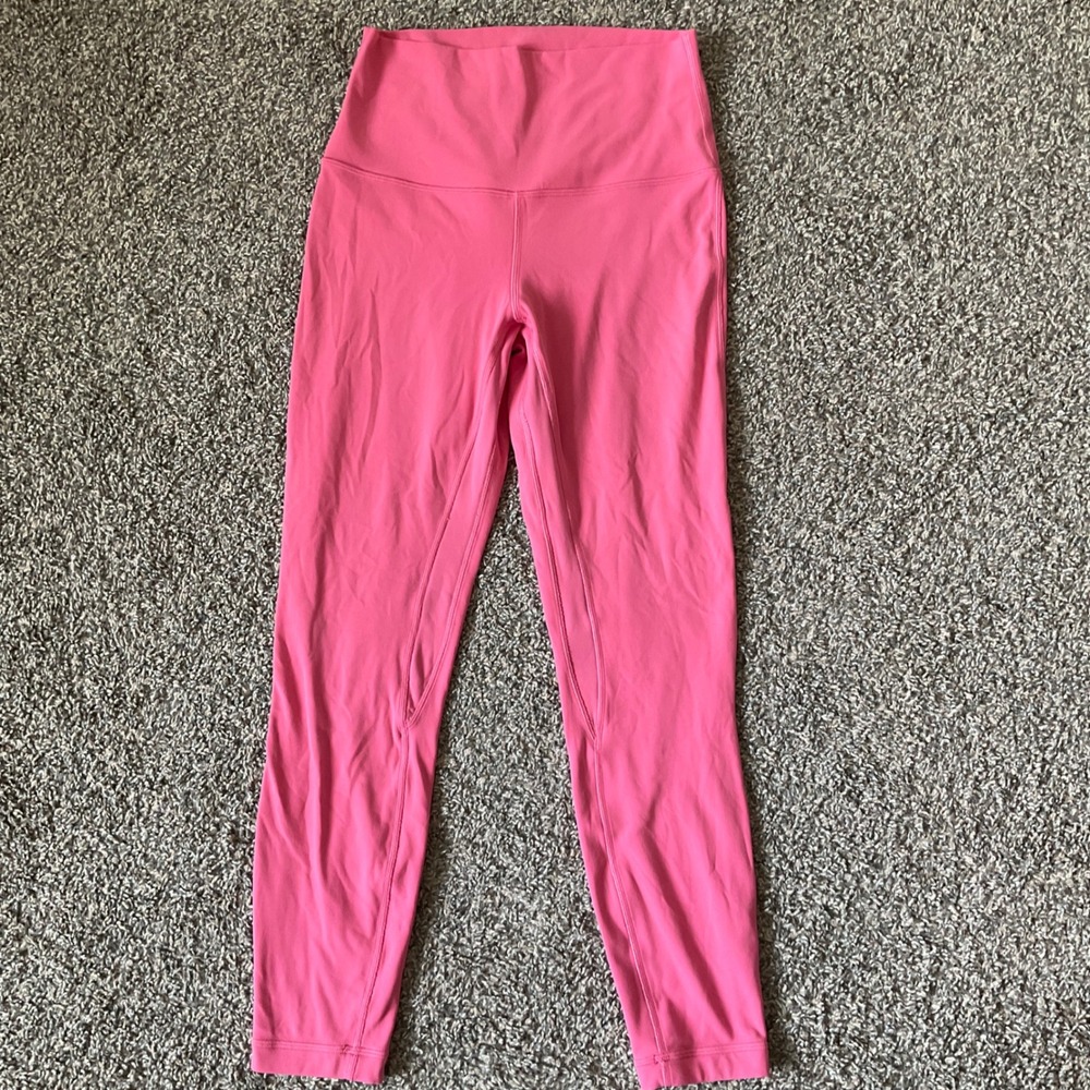 Lululemon Align Leggings Womens Size 6 High Rise Pink Yoga Athleisure Soft Nulu